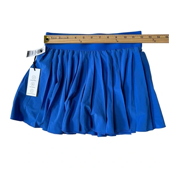 NWT Aritzia TNAction Tennis Pro Skirt Cali Blue XS Pleated Athletic Skort - Picture 7 of 11